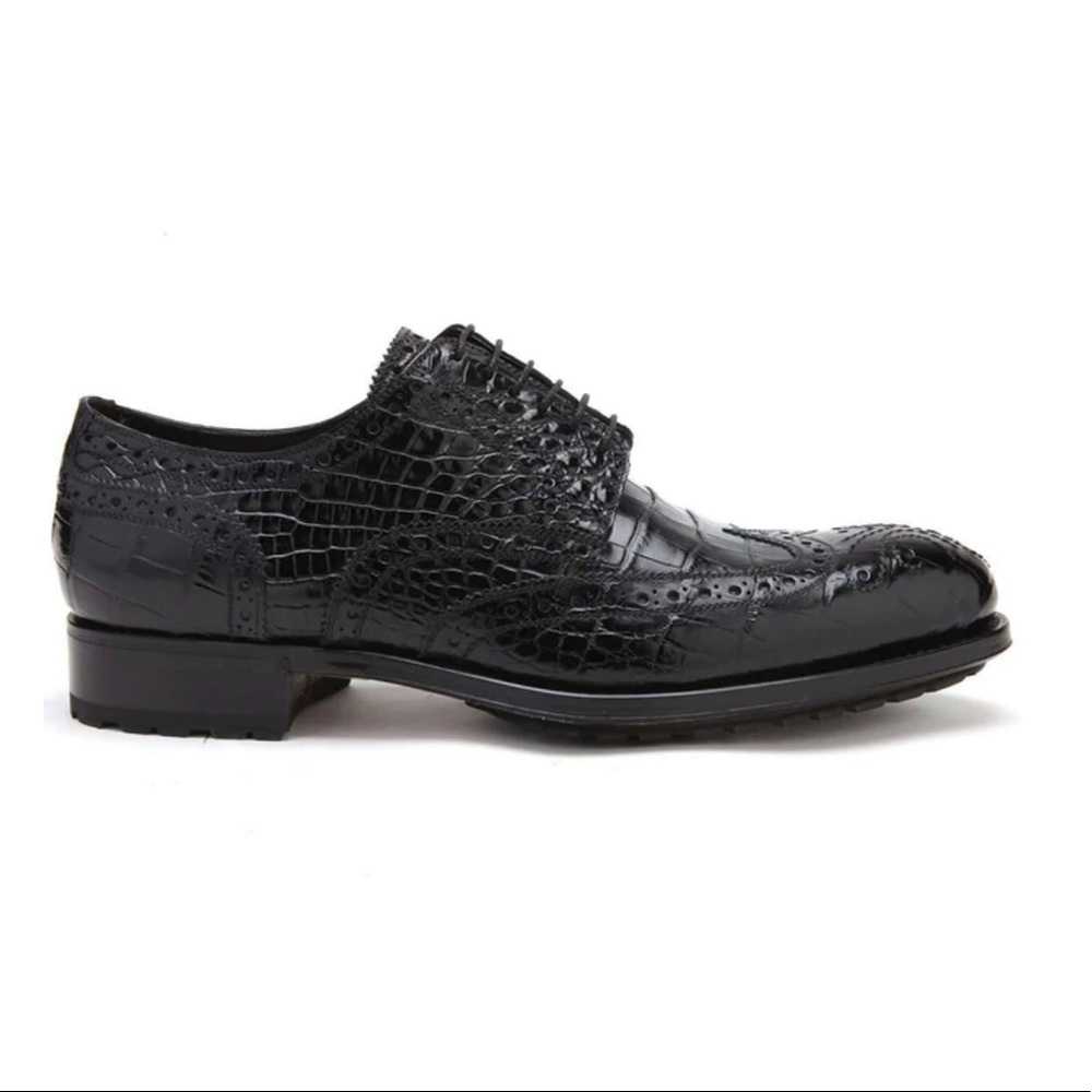 CAPORICCI 3318 BLACK Alligator shoes